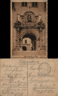 Bad Homburg Vor Der Höhe Inneres Schloß-Portal Mit  Statue Des Landgrafen 1915 - Bad Homburg