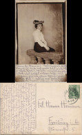 Foto  Atelierfoto Frau - Kleidung Mode 1909 Privatfoto - Personaggi