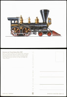 Lokomotive Der Chicago-Western-Bahn (1867) Zeichnung Swoboda 1973 - Eisenbahnen