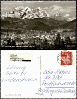 Ansichtskarte Krün (Krünn)-Mittenwald Totale Mit Bergkette 1986 - Mittenwald