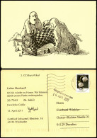 Schach-Motiv-/Korrespondenzkarte (Chess) Rücken Als Schachbrett 2011 - Contemporain (à Partir De 1950)