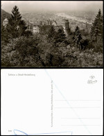 Ansichtskarte Heidelberg Panorama-Ansicht Schloss Und Blick Zur Stadt 1950 - Heidelberg