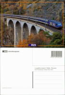 Eisenbahn (Railway) BLS Lötschbergbahn Am Luogelkinviadukt, Wallis, Schweiz 2000 - Eisenbahnen