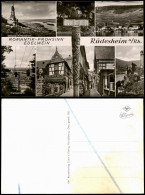 Rüdesheim (Rhein) Mehrbild-AK Ort Der ROMANTIK FROHSINN EDELWEIN 1960 - Rüdesheim A. Rh.