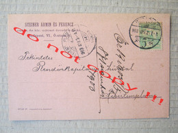 STEINER ÁRMIN ÉS FERENCZ, Budapest ( 1903 ) From Budapest To Fehertemplom ( Bela Crkva ) - Entiers Postaux