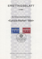 Germany Deutschland 1984-9 Europa-Marken CEPT, Brücke Bridge, Wahl Des Bundesprazidenten, Canceled In Bonn - 1981-1990