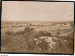 LARCHANT SEINE ET MARNE VUE GENERALE  PHOTO ORIGINALE SUR CARTON 18 X 13 CM - Ancianas (antes De 1900)