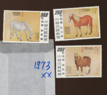 Taiwan.1973  Chevaux Horses Pferde **. Mint NH - Neufs
