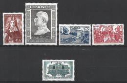 Timbre De France Neuf ** N 600 + 606 + 607 / 608 + 609 - Unused Stamps