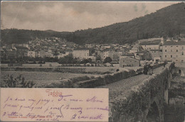 TAGGIA -IMPERIA -PANORAMA CON PONTE -PIEGA ANGOLO - Imperia