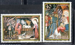 SPAIN ESPAÑA SPAGNA 1984 CHRISTMAS NATALE NOEL WEIHNACHTEN COMPLETE SET SERIE COMPLETA MNH - Ongebruikt