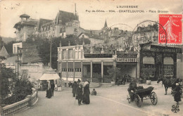 FRANCE - L'Auvergne - Puy De Dôme - Chatel Guyon - Vue Sur La Place Brosson - Animé - Carte Postale Ancienne - Châtel-Guyon