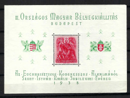 HONGRIE Ca.1938: B&F Neufs** - Blocks & Sheetlets