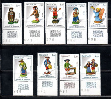MONACO 1984 CHRISTMAS NOEL WEIHNACHTEN NATALE NAVIDAD COMPLETE SET SERIE COMPLETA MNH - Unused Stamps