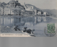 VENTIMIGLIA -IMPERIA -CON LAVANDAIE 1909 MESTIERI - Imperia