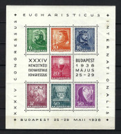 HONGRIE Ca.1938: B&F Neufs** - Blocks & Sheetlets