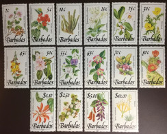 Barbados 1989 Wild Plants Flowers Definitives Set MNH - Altri & Non Classificati