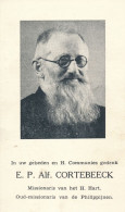 E.P. Alfons CORTEBEECK -- °Tisselt 1883 - 1956 - Décès