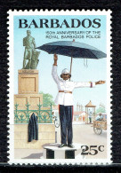 150ème Anniversaire De La Police : Policier Règlant La Circulation - Barbados (1966-...)