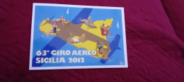 CARTOLINA 63° GIRO AEREO INTERNAZIONALE DI SICILIA - 1946-....: Moderne