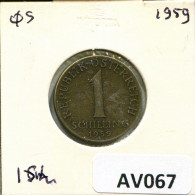 1 SCHILLING 1959 AUSTRIA Coin #AV067.U.A - Autriche