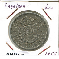 HALF CROWN 1955 UK GROßBRITANNIEN GREAT BRITAIN Münze #AW157.D.A - K. 1/2 Crown