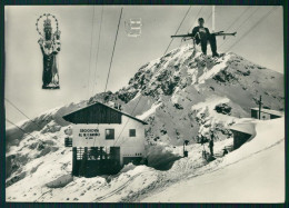 Biella Oropa Seggiovia Nevicata Sci Monte Camino Foto FG Cartolina MZ0491 - Biella