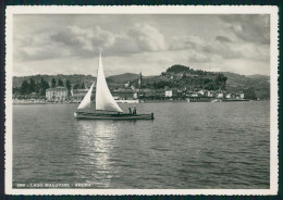 Novara Arona Lago Maggiore Barca Foto FG Cartolina MZ0498 - Novara