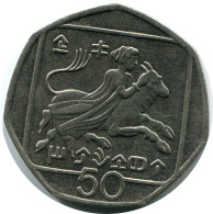 50 CENTS 1993 CHIPRE CYPRUS Moneda #AP306.E.A - Cipro