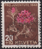 1948 Schweiz Pro Juventute ° Mi:CH 516, Yt:CH 469, Zum:CH J127, Alpenrose - Usati