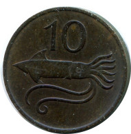 10 AURAR 1981 ICELAND Coin #AX916.U.A - Islandia