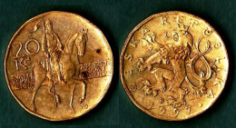 CZECH REPUBLIC 1997. 20 Korun Coin. Km5, VF - Tchéquie