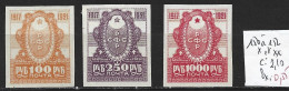 RUSSIE 150 à 152 * ( 152 : ** ) Côte 2.10 € - Nuevos