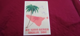 CARTOLINA 62 ° GIRO AEREO INTERNAZIONALE DI SICILIA - 1946-....: Ere Moderne