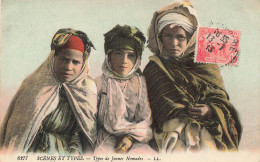 ALGERIE - Scènes Et Types - Types De Jeunes Nomades - L L - Enfants - Animé - Colorisé - Carte Postale Ancienne - Scènes & Types