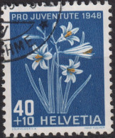 1948 Schweiz Pro Juventute ° Mi:CH 517, Yt:CH 470, Zum:CH J128, Paradieslilie - Used Stamps