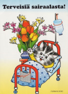GATTO KITTY Animale Vintage Cartolina CPSM #PAM603.A - Gatti