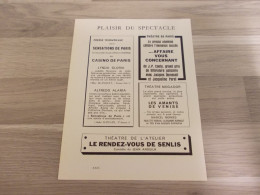 Reclame Advertentie Uit Oud Tijdschrift 1955 - Plaisir Du Spectacle - Casino De Paris / Théâtre De Paris - Mogador - Advertising