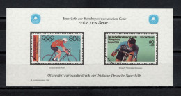 Germany 1984 Olympic Games Los Angeles, Cycling Vignette MNH - Estate 1984: Los Angeles