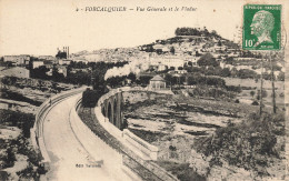 Forcalquier * Vue Générale Et Le Viaduc * Passage Du Train , Ligne Chemin De Fer - Forcalquier