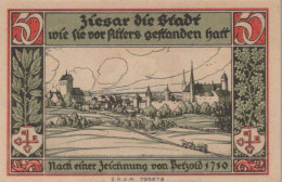 50 PFENNIG 1914-1924 Stadt ZIESAR Saxony UNC DEUTSCHLAND Notgeld Banknote #PD405 - [11] Emissions Locales