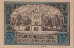 50 PFENNIG 1914-1924 Stadt SCHNEIDEMÜHL Posen UNC DEUTSCHLAND Notgeld #PD294 - [11] Emissions Locales