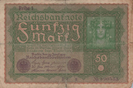 50 MARK 1919 Stadt BERLIN DEUTSCHLAND Papiergeld Banknote #PL070 - Lokale Ausgaben