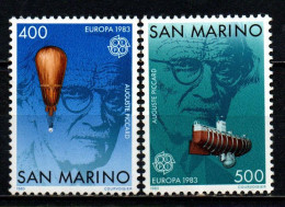 SAN MARINO - 1983 - EUROPA UNITA: GRANDI OPERE DEL GENIO UMANO - PICCARD - AEROSTATO - BATISCAFO - MNH - Nuovi