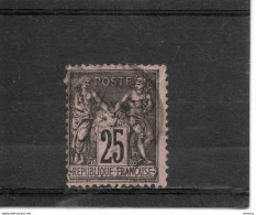 FRANCE 1884 SAGE Yvert 97 Oblitéré Piquage Décalé - 1876-1898 Sage (Type II)