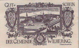 50 HELLER 1920 Stadt WILHERING Oberösterreich Österreich Notgeld Banknote #PE132 - Lokale Ausgaben