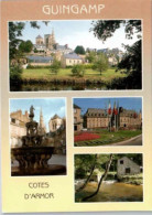 GUINGAMP. -  La Basilique N.D. De Bon Secours, La Fontaine De La Plomée, Hôtel De Ville, Rives Du Trieux   Non Circulée - Guingamp