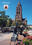 1 AK Frankreich * Die Protestantische Kirche In Der Stadt Munster - Mit Dem Wappen Von Munster - Département Haut-Rhin * - Munster