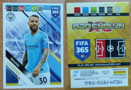 AC - 18 NICOLAS OTAMENDI  MANCHESTER CITY  PANINI FIFA 365 2019 ADRENALYN TRADING CARD - Tarjetas