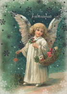 ANGEL CHRISTMAS Holidays Vintage Postcard CPSM #PAH552.GB - Anges